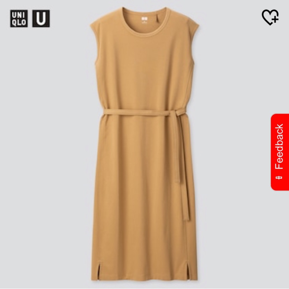 Uniqlo tan/brown dress new